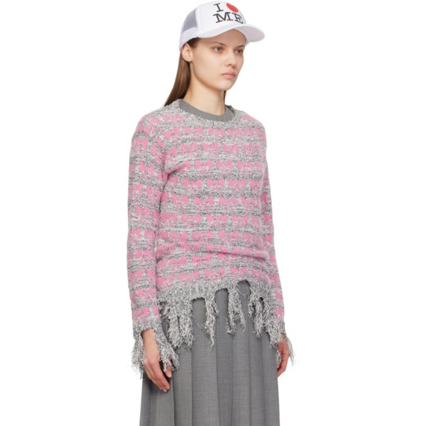  애슐리 윌리엄스 Ashley Williams Multicolor Frayed Sweater 241927F096001