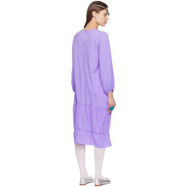  애슐리 윌리엄스 Ashley Williams Purple 3D Bow Maxi Dress 241927F055002