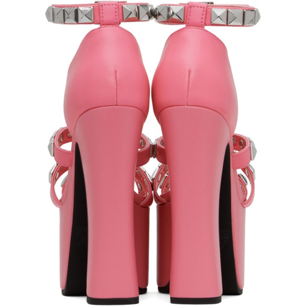  애슐리 윌리엄스 Ashley Williams Pink Studded Iris Heels 241927F122001