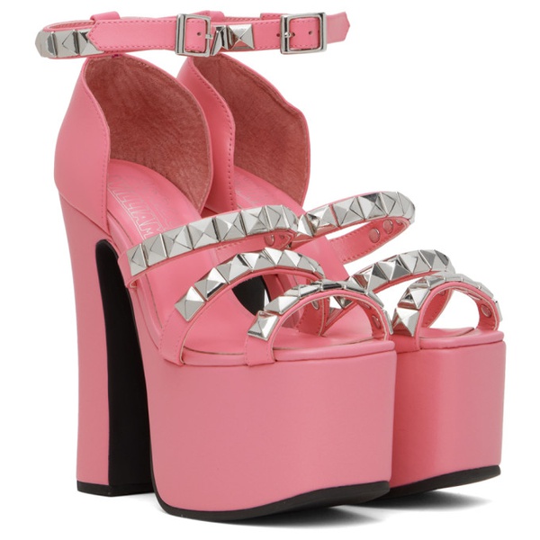  애슐리 윌리엄스 Ashley Williams Pink Studded Iris Heels 241927F122001