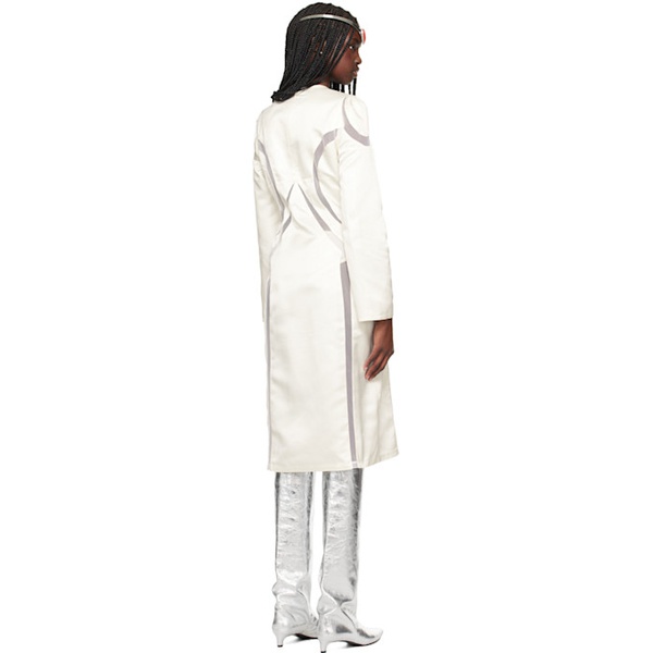  애슐리 윌리엄스 Ashley Williams SSENSE Exclusive White Paneled Midi Dress 242927F054001