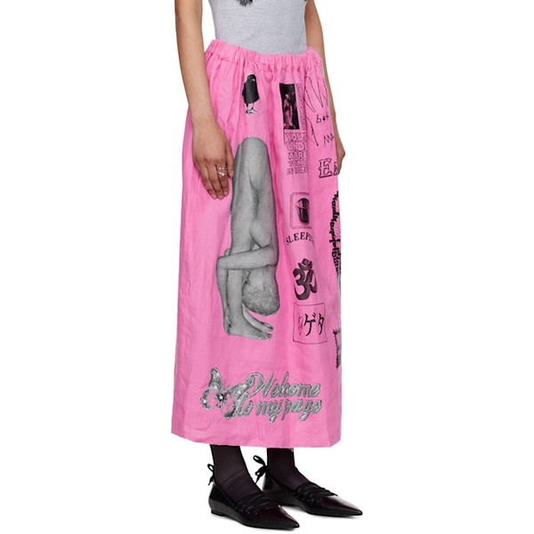  애슐리 윌리엄스 Ashley Williams Pink Executioner Doll Maxi Skirt 241927F093002