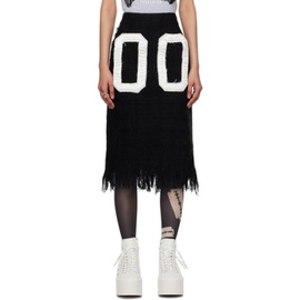 애슐리 윌리엄스 Ashley Williams Black Applique Midi Skirt 241927F092004