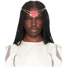 애슐리 윌리엄스 Ashley Williams SSENSE Exclusive Silver Heart Headband 242927F018000