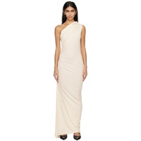 Atlein 오프화이트 Off-White Single-Shoulder Maxi Dress 241302F055010