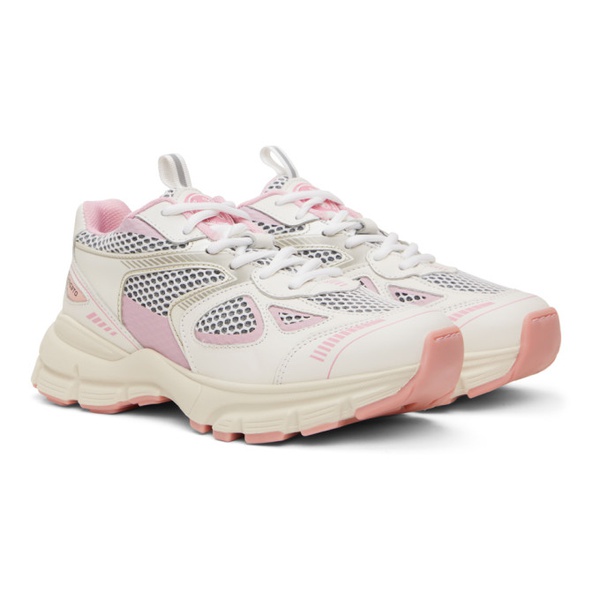  악셀 아리가토 Axel Arigato White & Pink Marathon Sneakers 232307F128017
