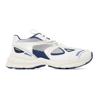 악셀 아리가토 Axel Arigato White & Navy Marathon Runner Sneakers 232307M237057