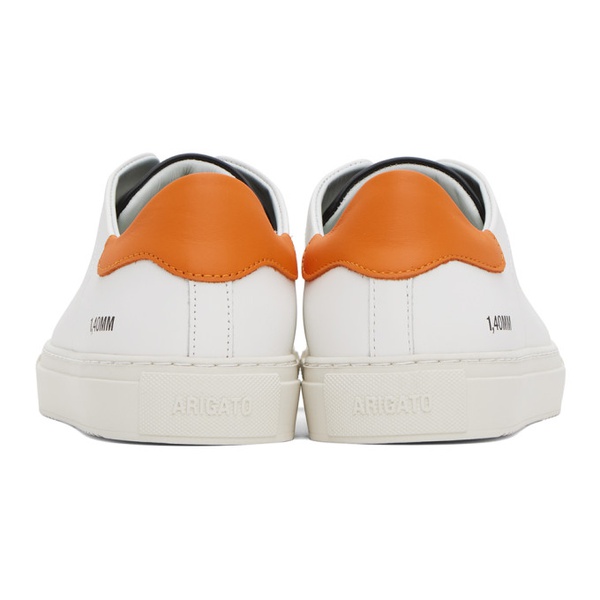  악셀 아리가토 Axel Arigato White & Orange Clean 90 Triple Sneakers 232307M237015