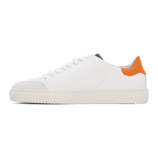  악셀 아리가토 Axel Arigato White & Orange Clean 90 Triple Sneakers 232307M237015