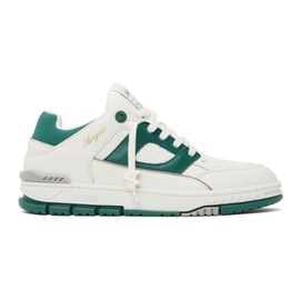 악셀 아리가토 Axel Arigato White & Green Area Lo Sneakers 232307M237091