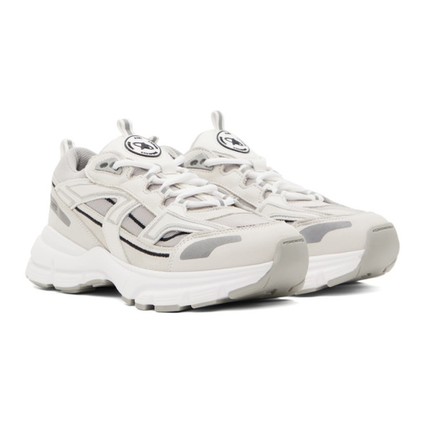  악셀 아리가토 Axel Arigato White & Gray Marathon R-Trail Sneakers 232307F128009