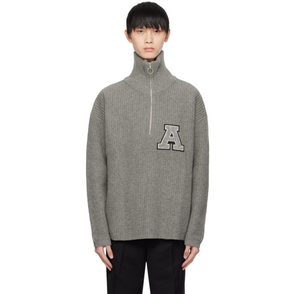  악셀 아리가토 Axel Arigato Gray Team Sweater 232307M202007