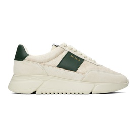 악셀 아리가토 Axel Arigato Beige & Green Genesis Vintage Sneakers 241307M237095