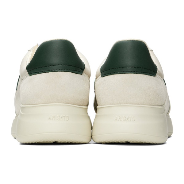  악셀 아리가토 Axel Arigato Beige & Green Genesis Vintage Sneakers 241307M237095