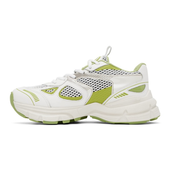  악셀 아리가토 Axel Arigato White & Green Marathon Runner Sneakers 231307F128047