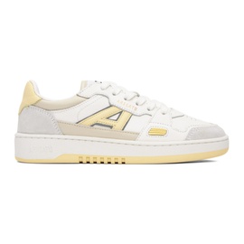 악셀 아리가토 Axel Arigato White & Yellow A-Dice Lo Sneakers 222307F128040