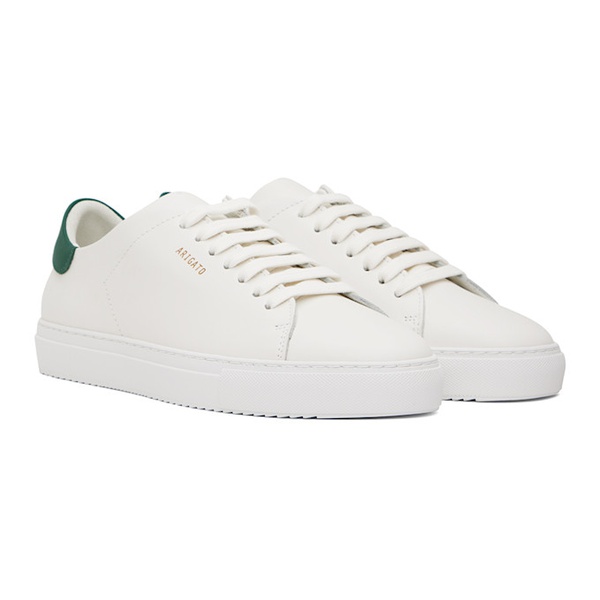  악셀 아리가토 Axel Arigato White & Green Clean 90 Sneakers 242307M237046