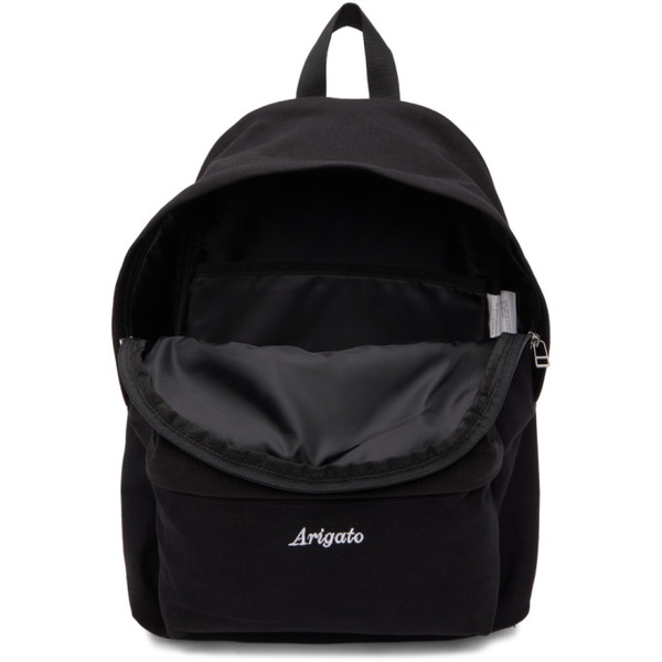  악셀 아리가토 Axel Arigato Black Script Logo Backpack 211307M166066