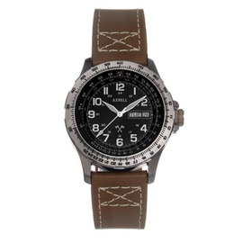 Axwell MEN'S Blazer Genuine Leather Black Dial Watch AXWAW106-1