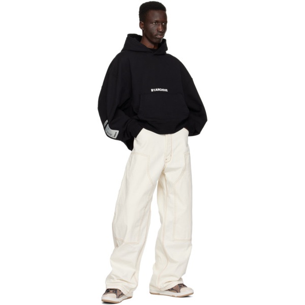  B1ARCHIVE 오프화이트 Off-White Paneled Trousers 241198M191003