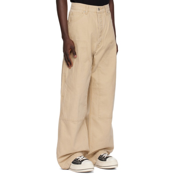  B1ARCHIVE Khaki Paneled Trousers 241198M191005