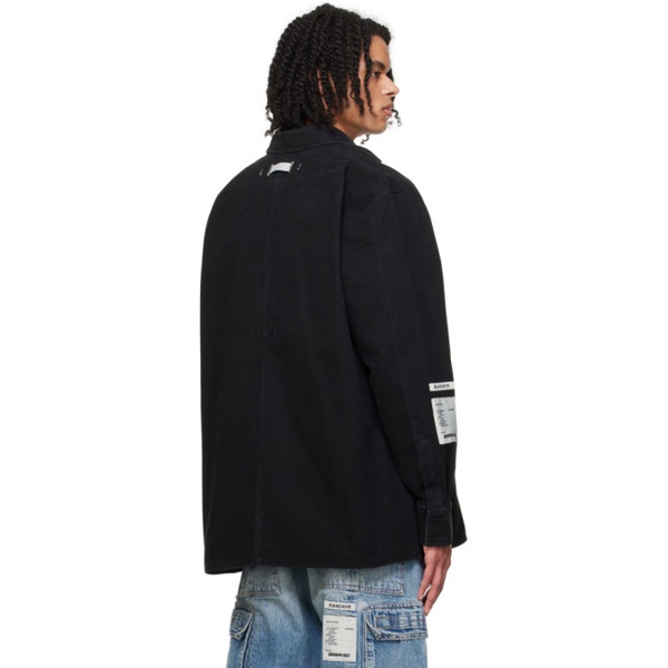  B1ARCHIVE Black Oversized Long Sleeve Shirt 241198M192011