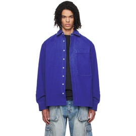 B1ARCHIVE Blue Oversized Long Sleeve Shirt 241198M192008