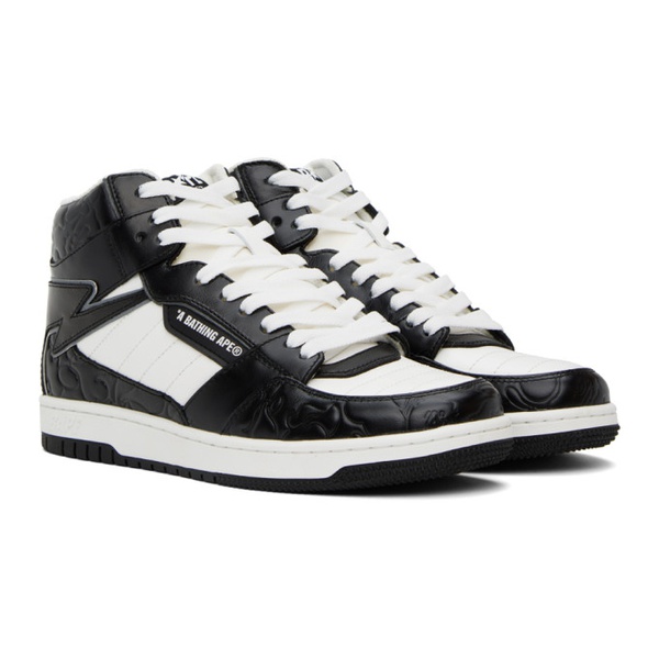  베이프 BAPE White & Black Sta 88 Mid #1 Sneakers 231546M237063