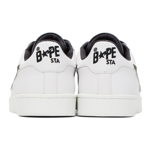  베이프 BAPE White & Black Skull Sta Sneakers 232546M237010