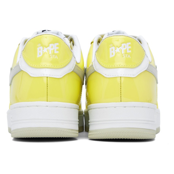  베이프 BAPE SSENSE Exclusive Yellow Sta Sneakers 231546F128017