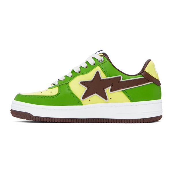  베이프 BAPE SSENSE Exclusive Green Sta Sneakers 231546F128018
