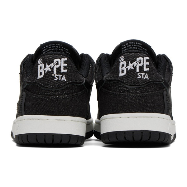  베이프 BAPE Black Sk8 Sta Denim Sneakers 232546M237006