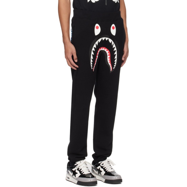 베이프 BAPE Black ABC Camo Shark Sweatpants 232546M190006