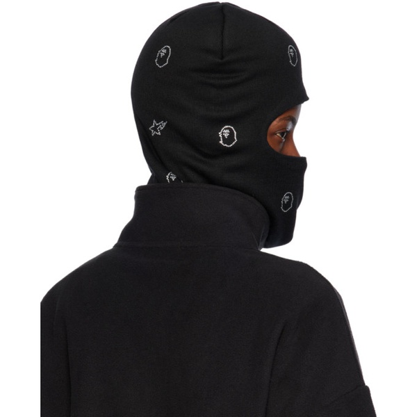  베이프 BAPE Black Crystal Stone Balaclava 232546F014003