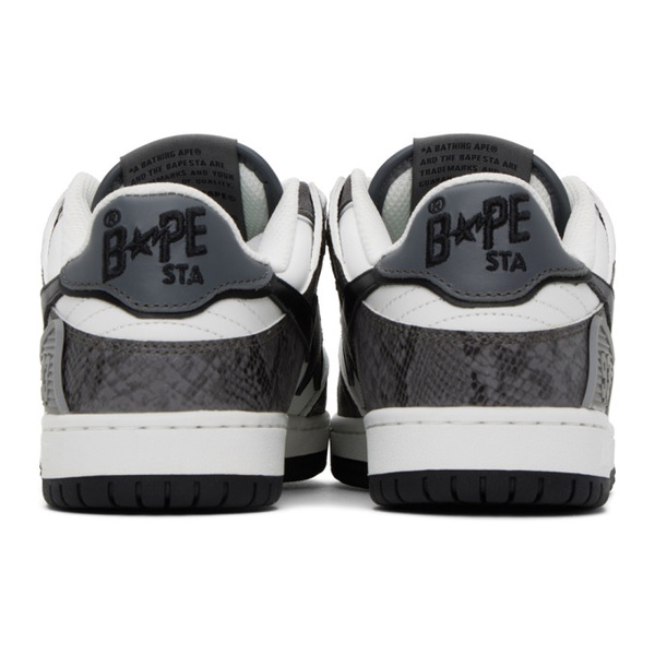 베이프 BAPE Black & Gray Sk8 STA #1 Sneakers 232546M237041