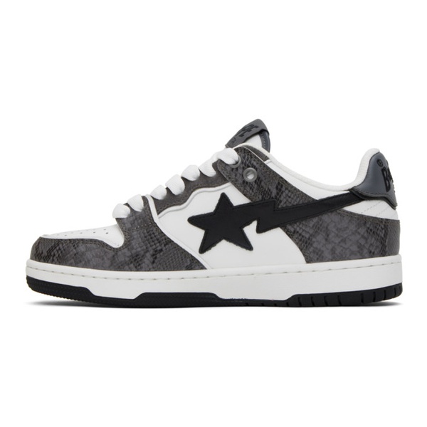  베이프 BAPE Black & Gray Sk8 STA #1 Sneakers 232546M237041