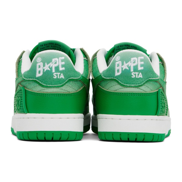  베이프 BAPE Green Sk8 Sta #4 Sneakers 232546F128009