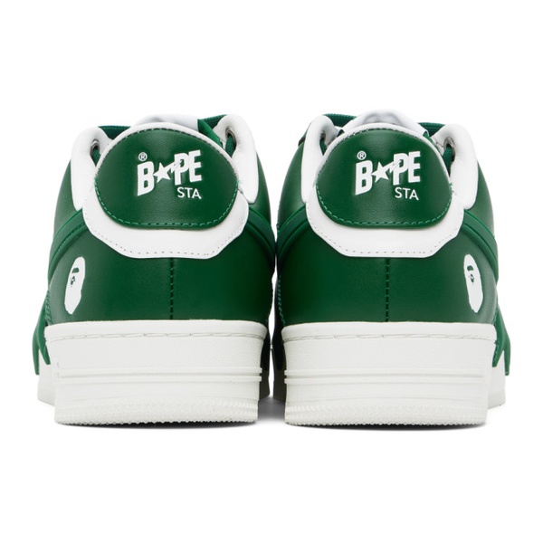  베이프 BAPE Green & White STA OS Sneakers 241546M237031