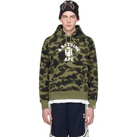 베이프 BAPE Green 1st Camo College Hoodie 241546M202001