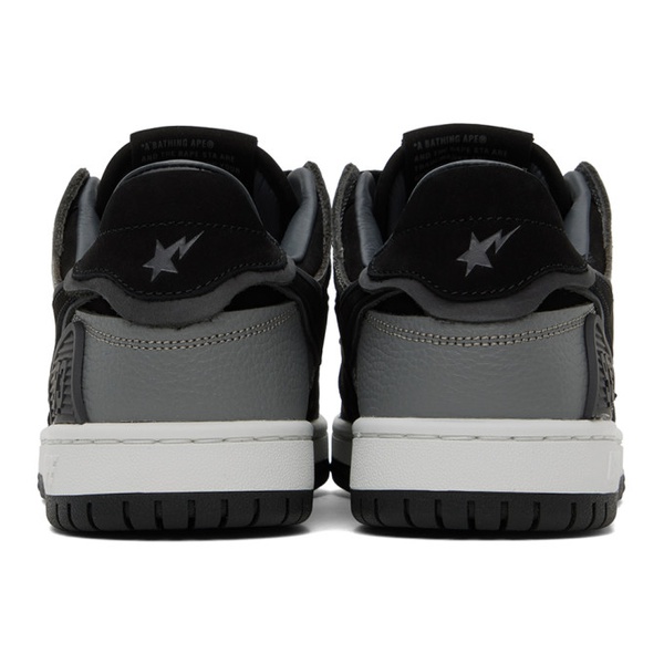 베이프 BAPE Black & Gray Sk8 Sta #6 M2 Sneakers 241546M237016