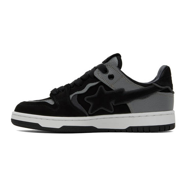  베이프 BAPE Black & Gray Sk8 Sta #6 M2 Sneakers 241546M237016