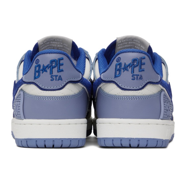  베이프 BAPE Gray & Blue STA #5 Sneakers 241546F128021