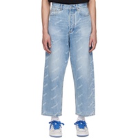 베이프 BAPE Blue Hexagram Laser Destroy Jeans 241546M193009