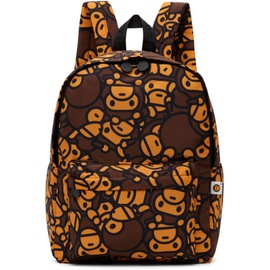 베이프 BAPE Orange & Brown Baby Milo Backpack 241546M166014
