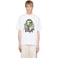 베이프 BAPE White Flora Big Ape Head T-Shirt 241546M213106