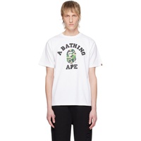 베이프 BAPE White ABC Camo College T-Shirt 241546M213216