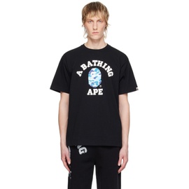 베이프 BAPE Black ABC Camo College T-Shirt 241546M213214