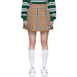 베이프 BAPE Brown Polyester Mini Skirt 222546F090001