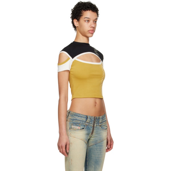  BARRAGAEN SSENSE Exclusive Black & Yellow Brazos T-Shirt 232532F110002