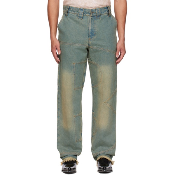  BARRAGAEN Blue B-Bottom Jeans 232532M186004